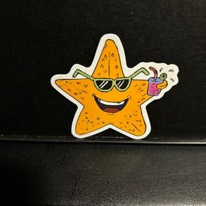 HAPPY STARFISH STICKER